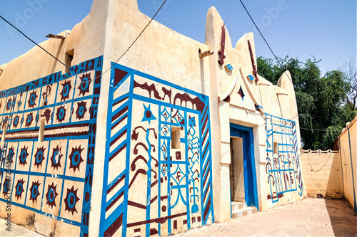 Exterior view to Dosso sultan residence, Niger photo