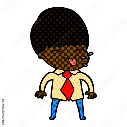 cartoon rude man