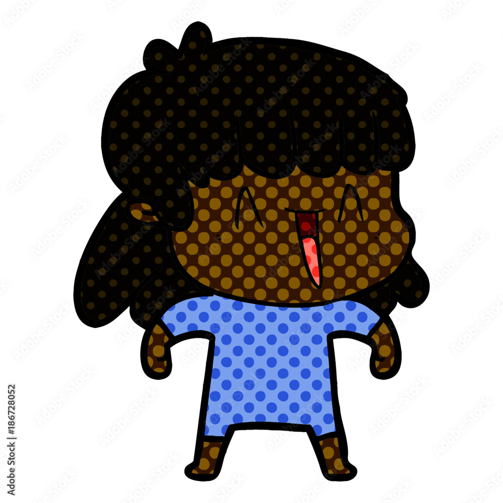 Fototapeta premium cartoon woman