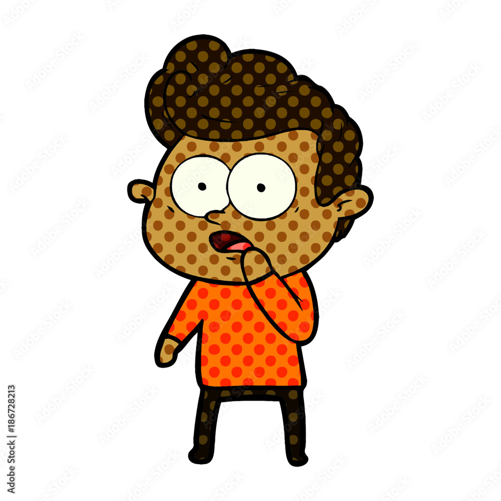 cartoon staring man cartoon staring man