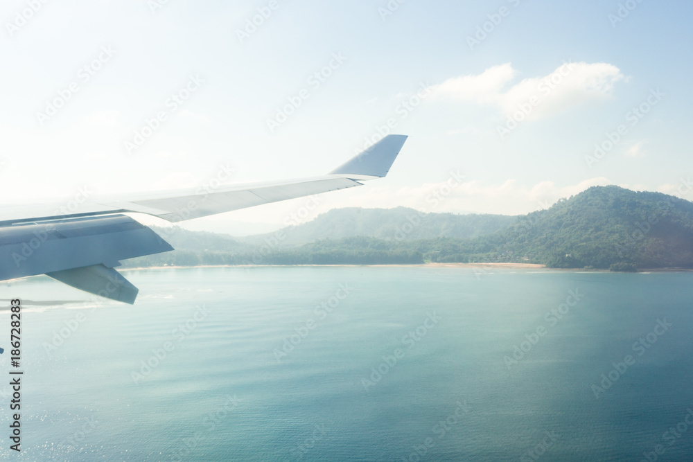 Fototapeta premium airplane in the sky