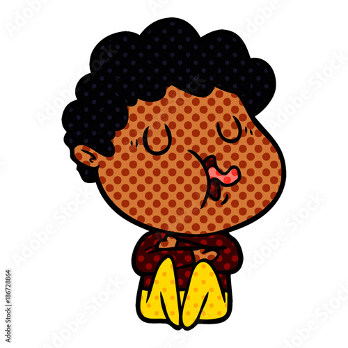 cartoon man singing