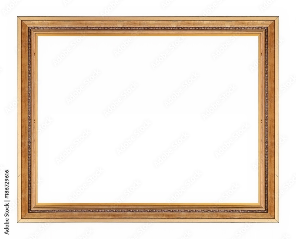 Golden frame for paintings, mirrors or photos Golden frame for paintings, mirrors or photos