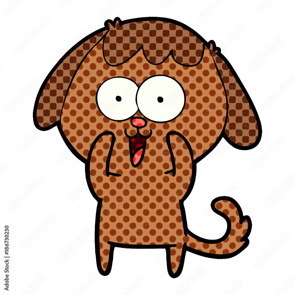 Obraz premium cute cartoon dog