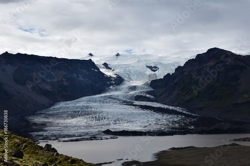 la fine del ghiacciaio in islanda photo