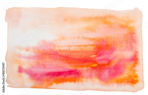 Abstract watercolor hand painted background