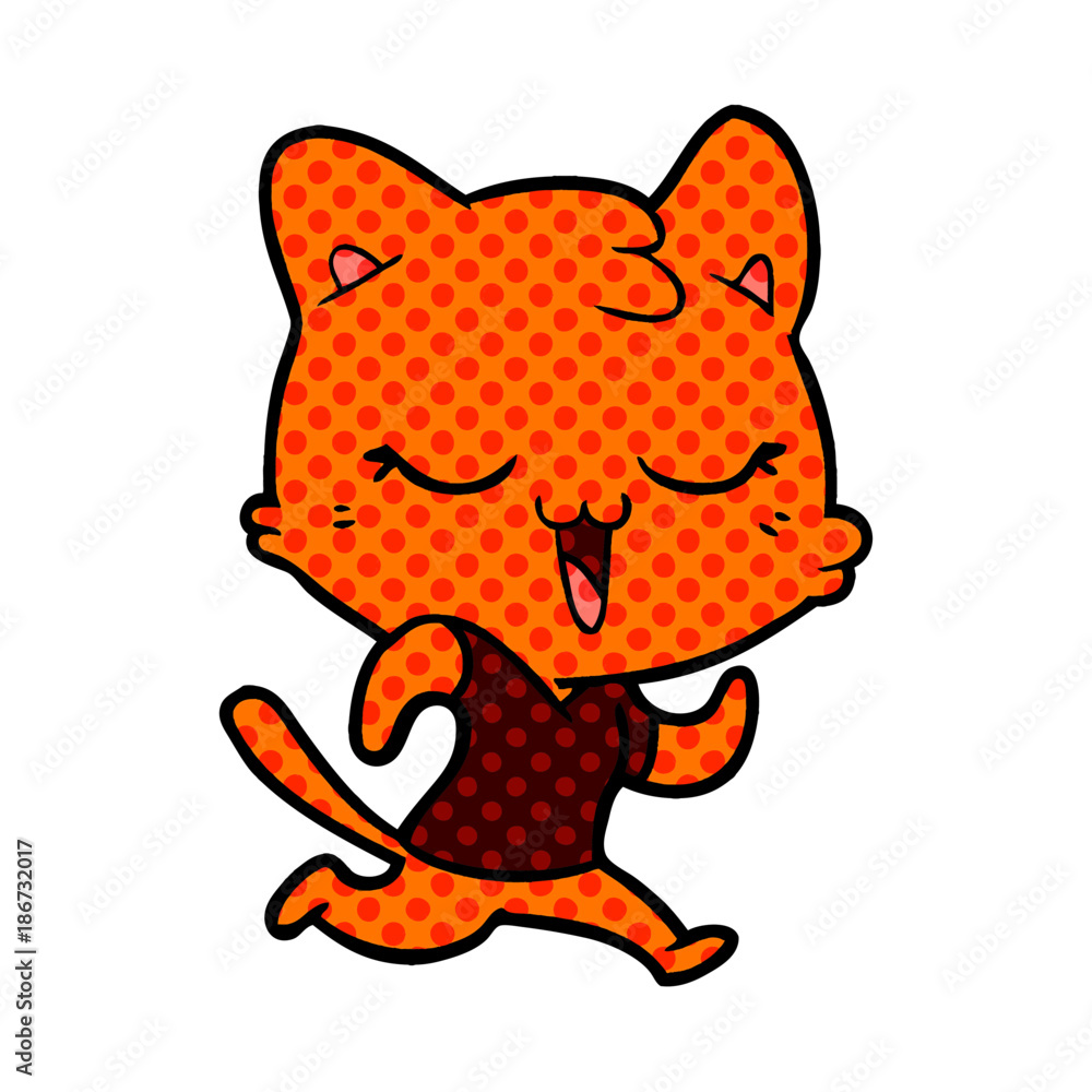 happy cartoon cat happy cartoon cat