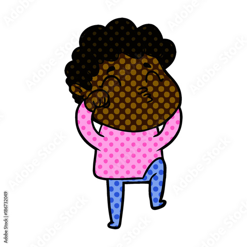 cartoon man pouting