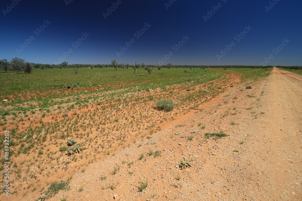 Different road conditions in outback australia Different road conditions in outback australia