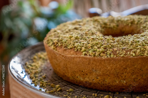 Pistachio and Ginger Cake 