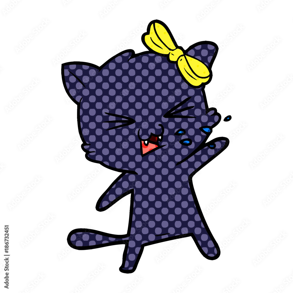 Fototapeta premium cartoon cat