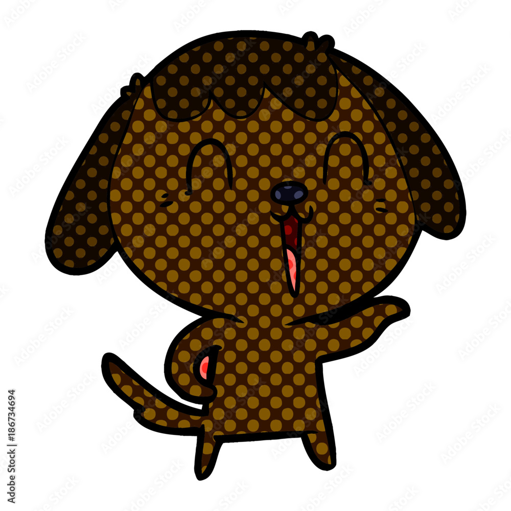 Obraz premium cartoon dog