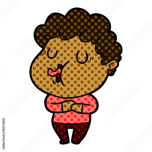cartoon man singing