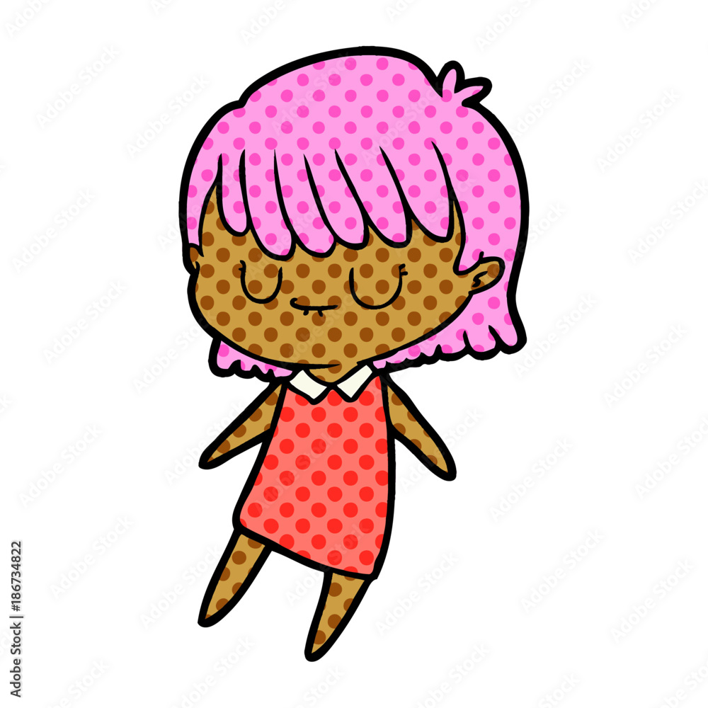 Fototapeta premium cartoon woman