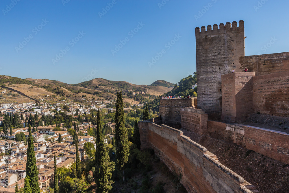 Alhambra, Alcazaba, Granada