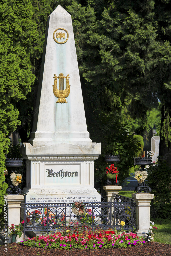 Grave of Ludwig von Beethoven in Vienna