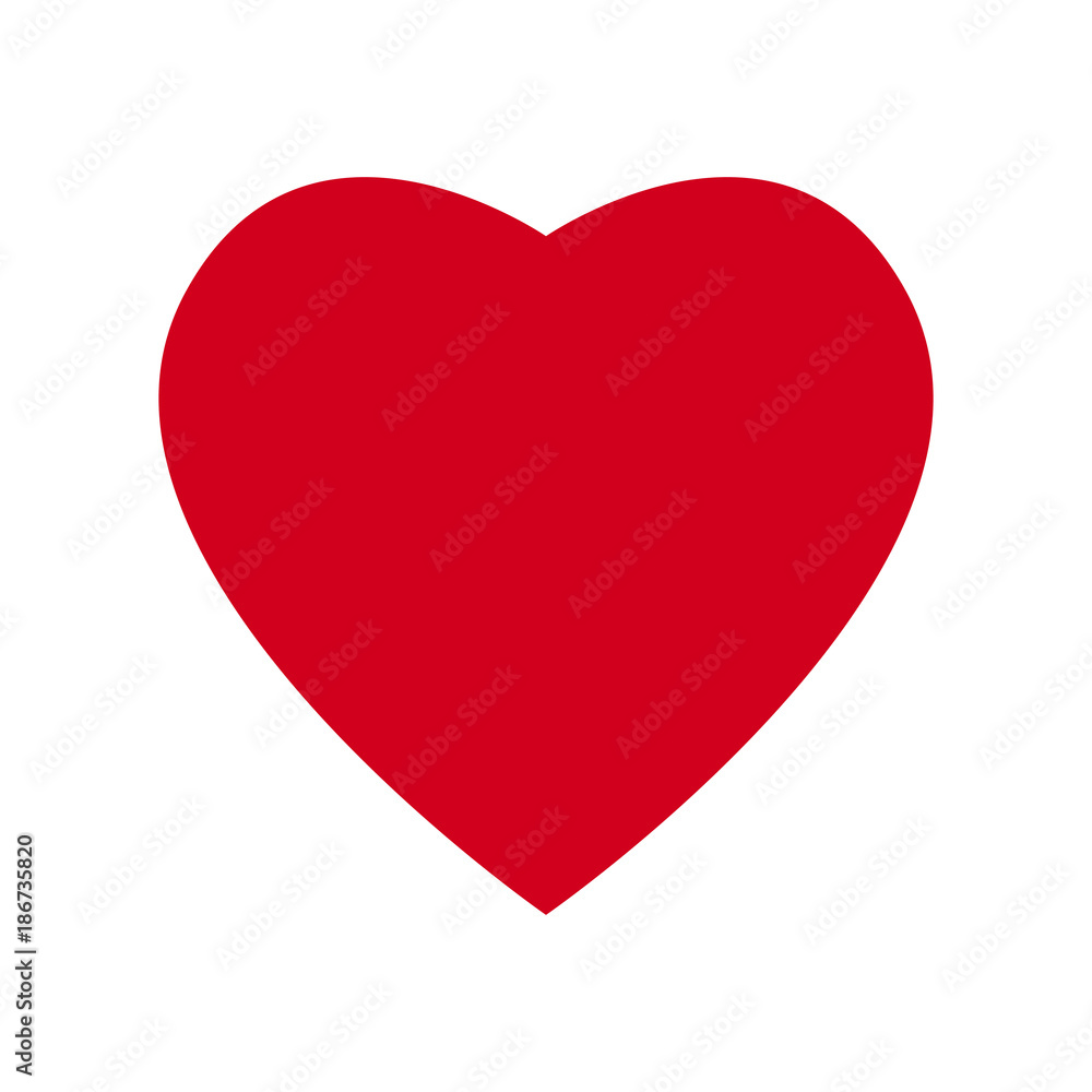 red heart shape