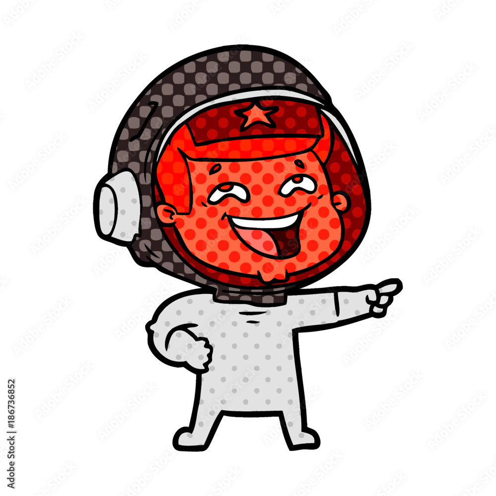 cartoon laughing astronaut cartoon laughing astronaut