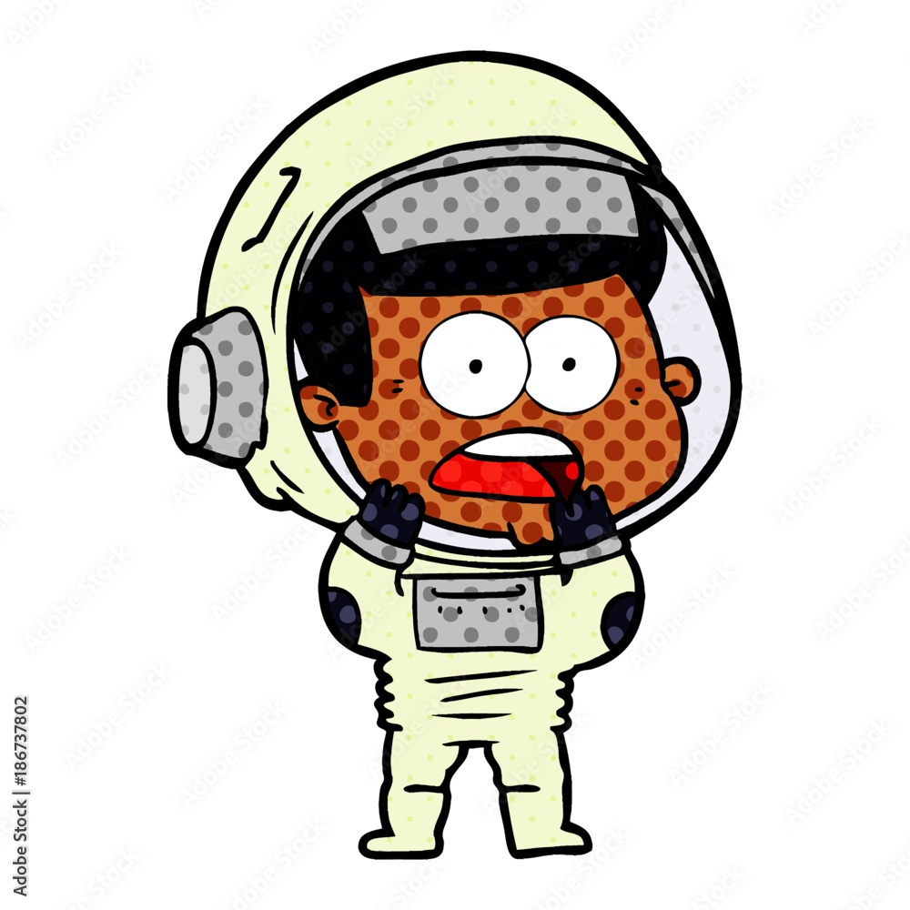 cartoon surprised astronaut cartoon surprised astronaut