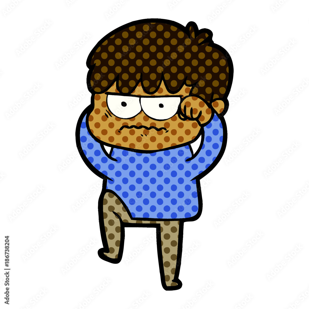 annoyed cartoon boy annoyed cartoon boy