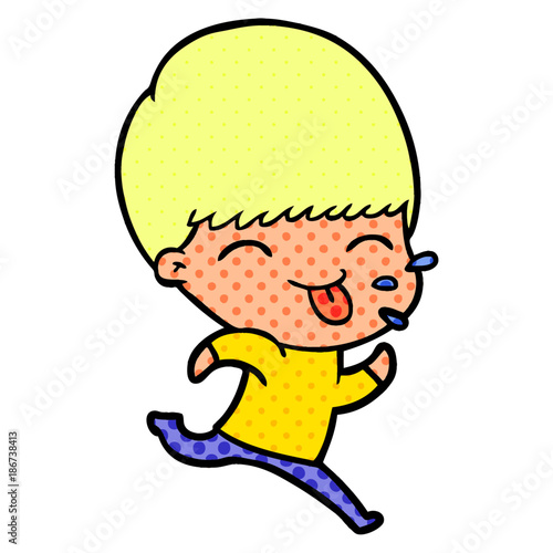 cartoon rude man