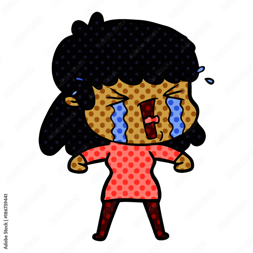 cartoon woman in tears cartoon woman in tears