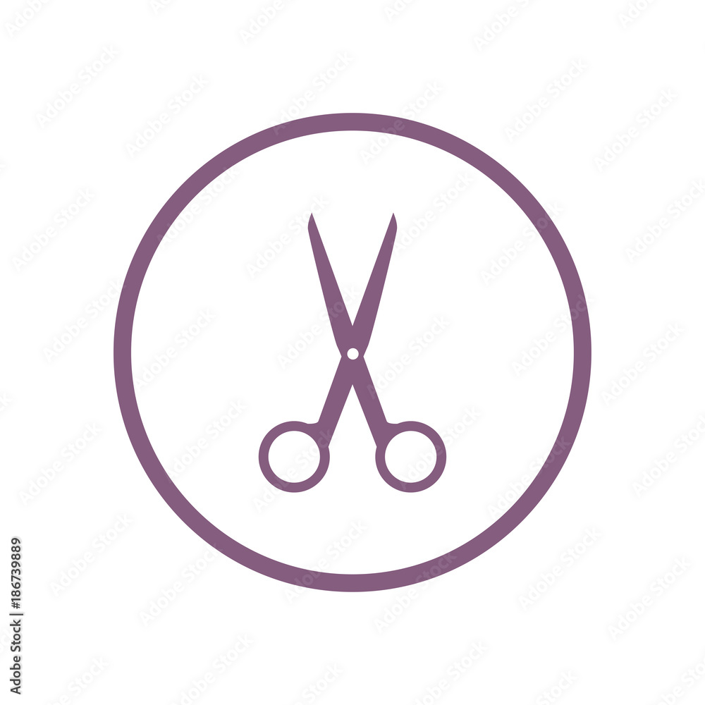 Scissors icon. Vector Illustration Scissors icon. Vector Illustration