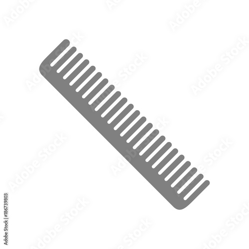 Hairbrush icon. Vector Illustration