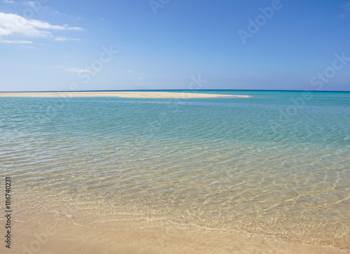 Sotavento Beach in Fuerteventura  Canary Islands  Spain