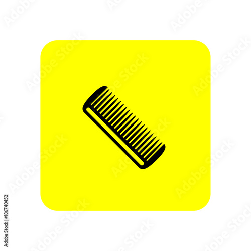 Hairbrush icon. Vector Illustration