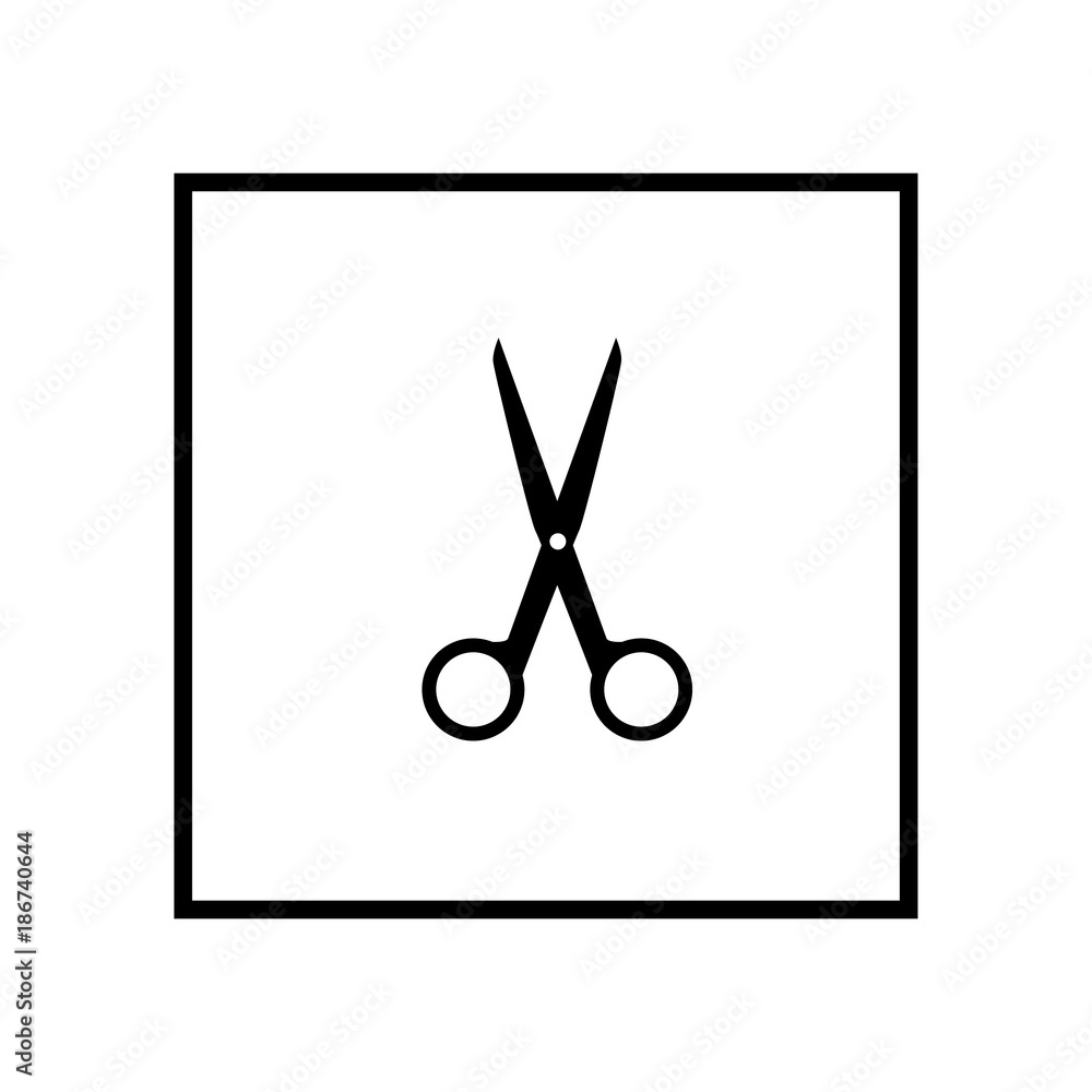 Scissors icon. Vector Illustration Scissors icon. Vector Illustration