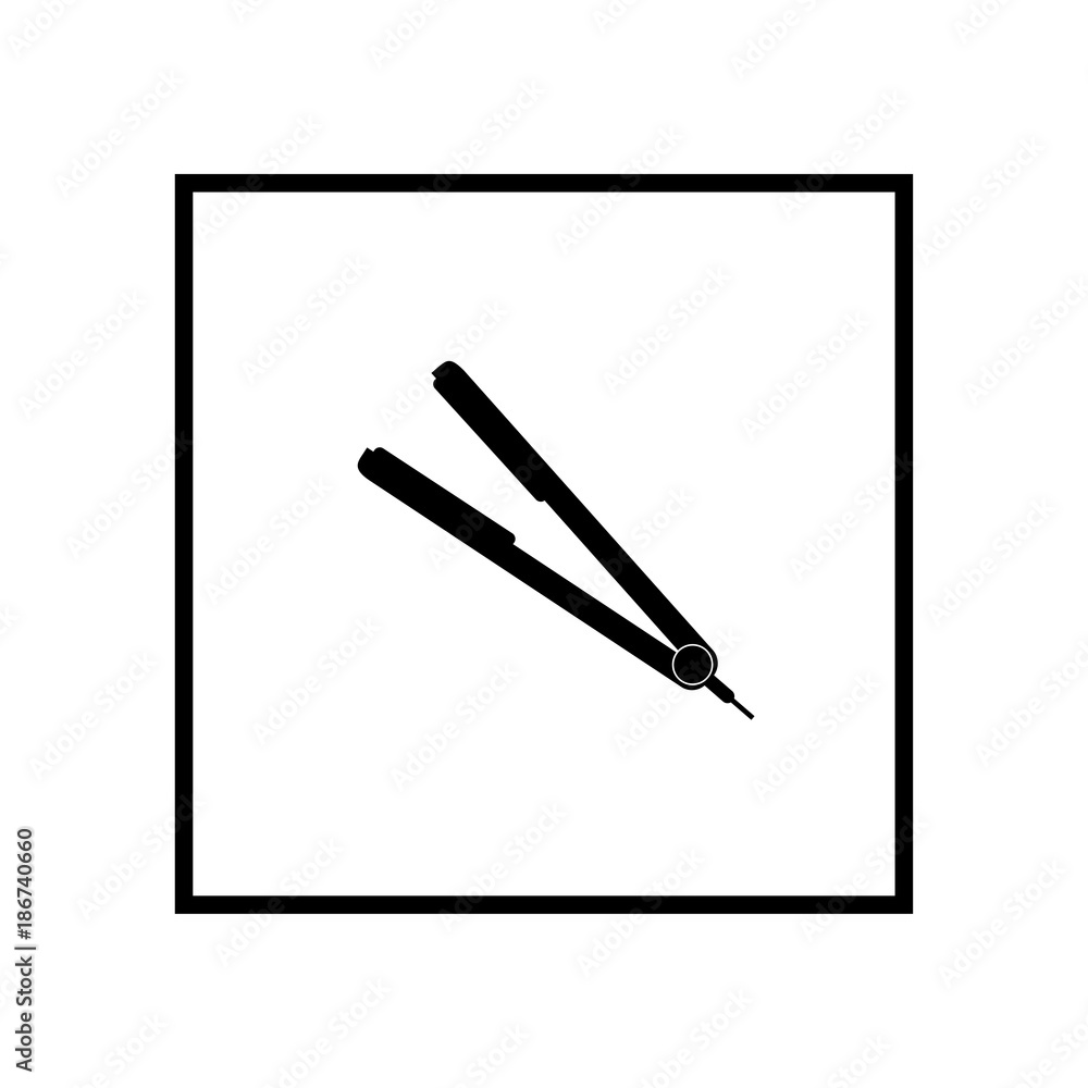 Hair straightener icon Hair straightener icon