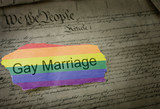 Gay Marriage rainbow news headline