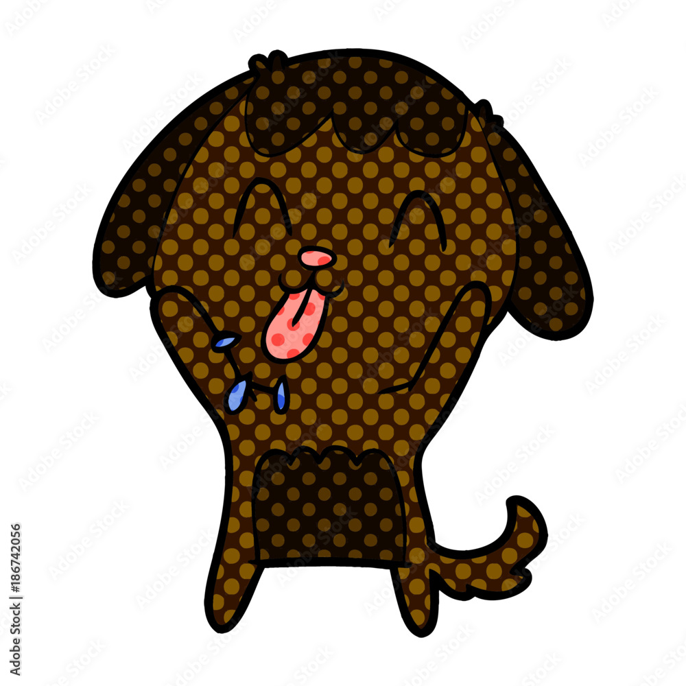 Fototapeta premium cute cartoon dog