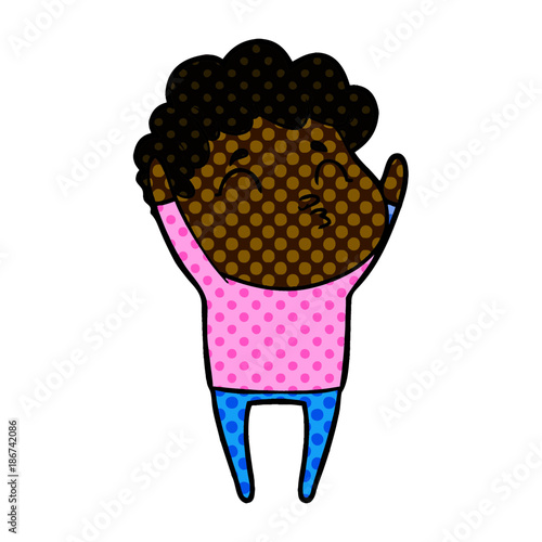 cartoon man pouting