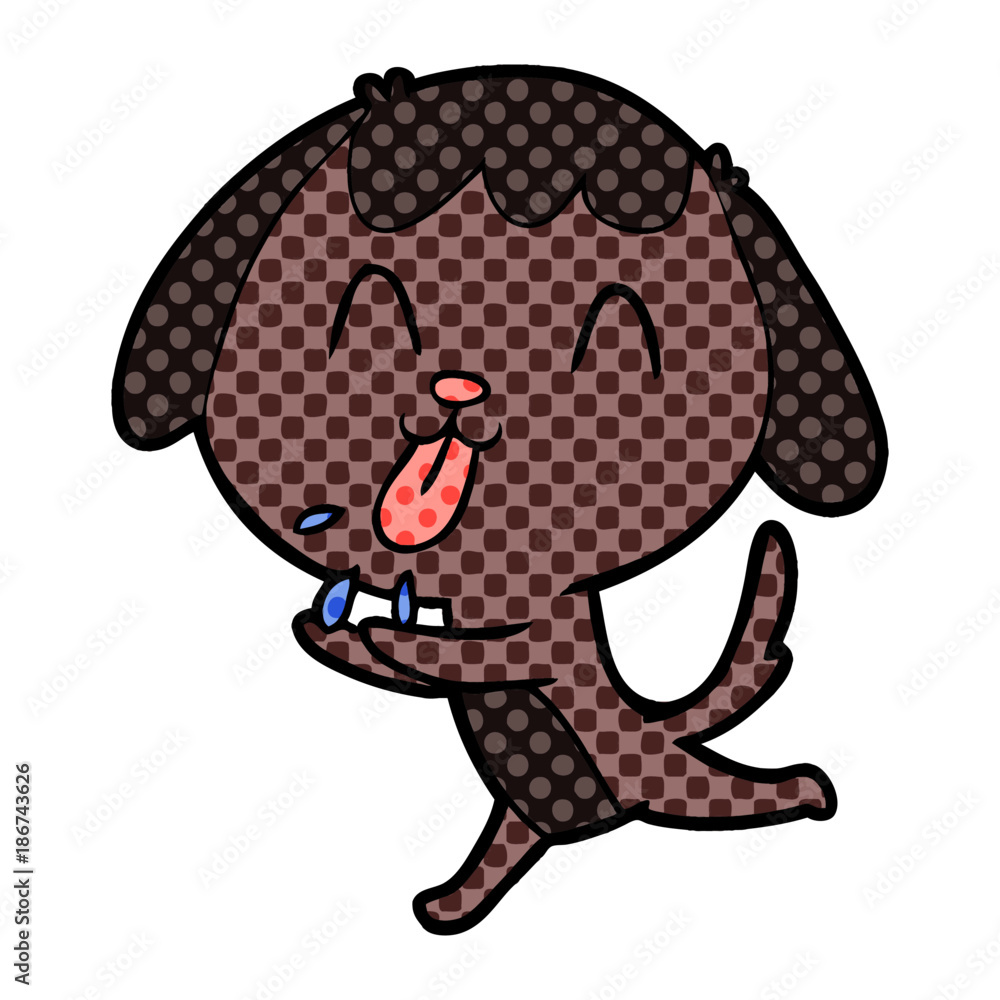 Fototapeta premium cute cartoon dog