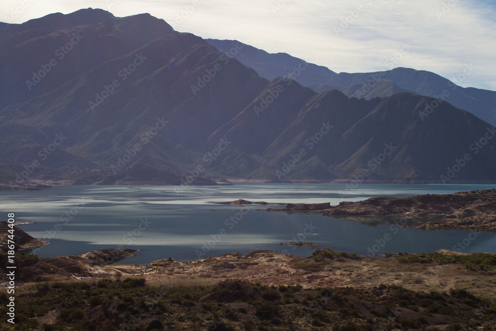 Mountain Lakes at the Base of Andes Mountains, Argentina