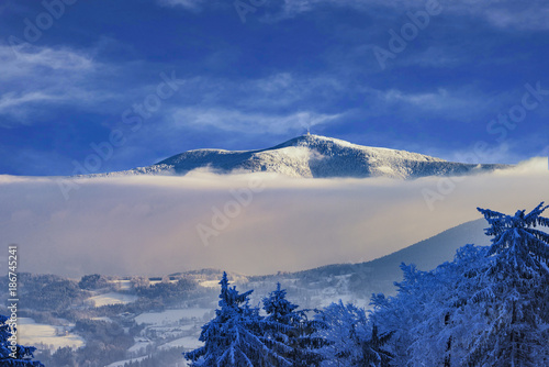 Winter mountain landscape photo
