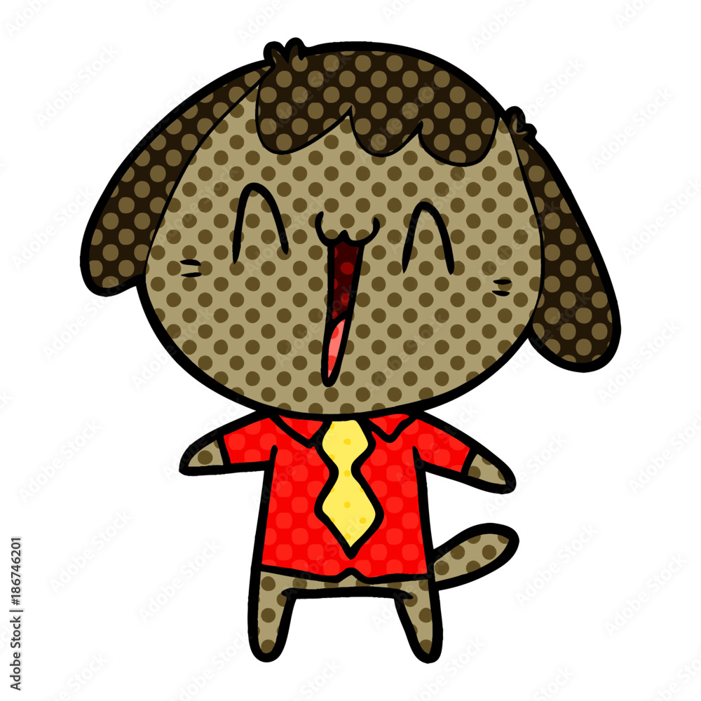 Obraz premium cute cartoon dog