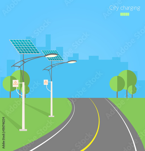 Solar street light