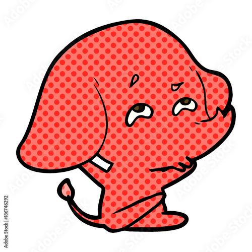 cartoon elephant remembering