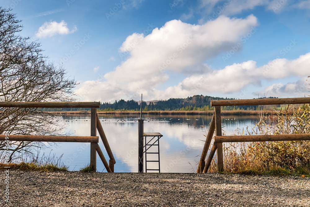 Maisinger lake, nature preserve in the Upper Bavaria in Germany Maisinger lake, nature preserve in the Upper Bavaria in Germany