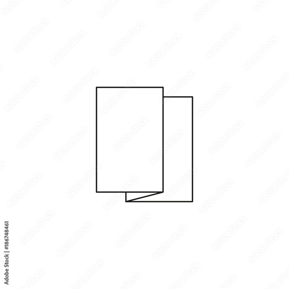 Document outline icon, modern minimal flat design style. Text file thin line symbol, linear vector illustration Document outline icon, modern minimal flat design style. Text file thin line symbol, linear vector illustration