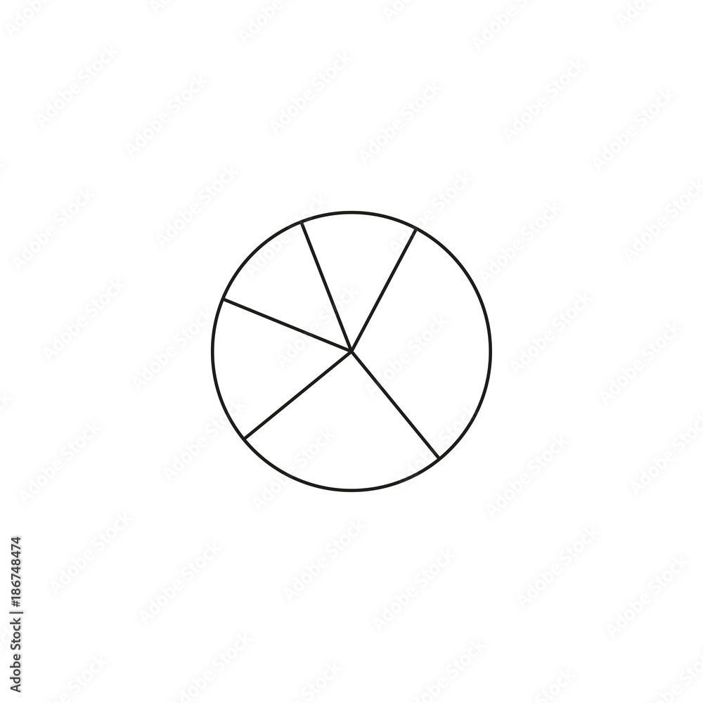 Pie Chart Vector Icon Pie Chart Vector Icon