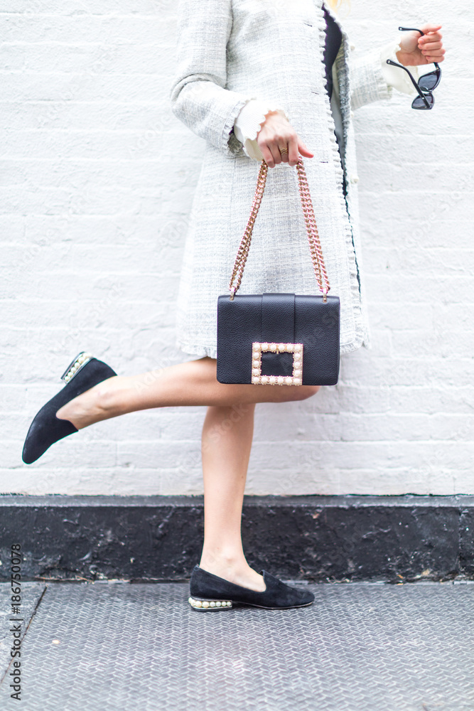 Pearl Embellished Purse and Shoes Fashion Pearl Embellished Purse and Shoes Fashion