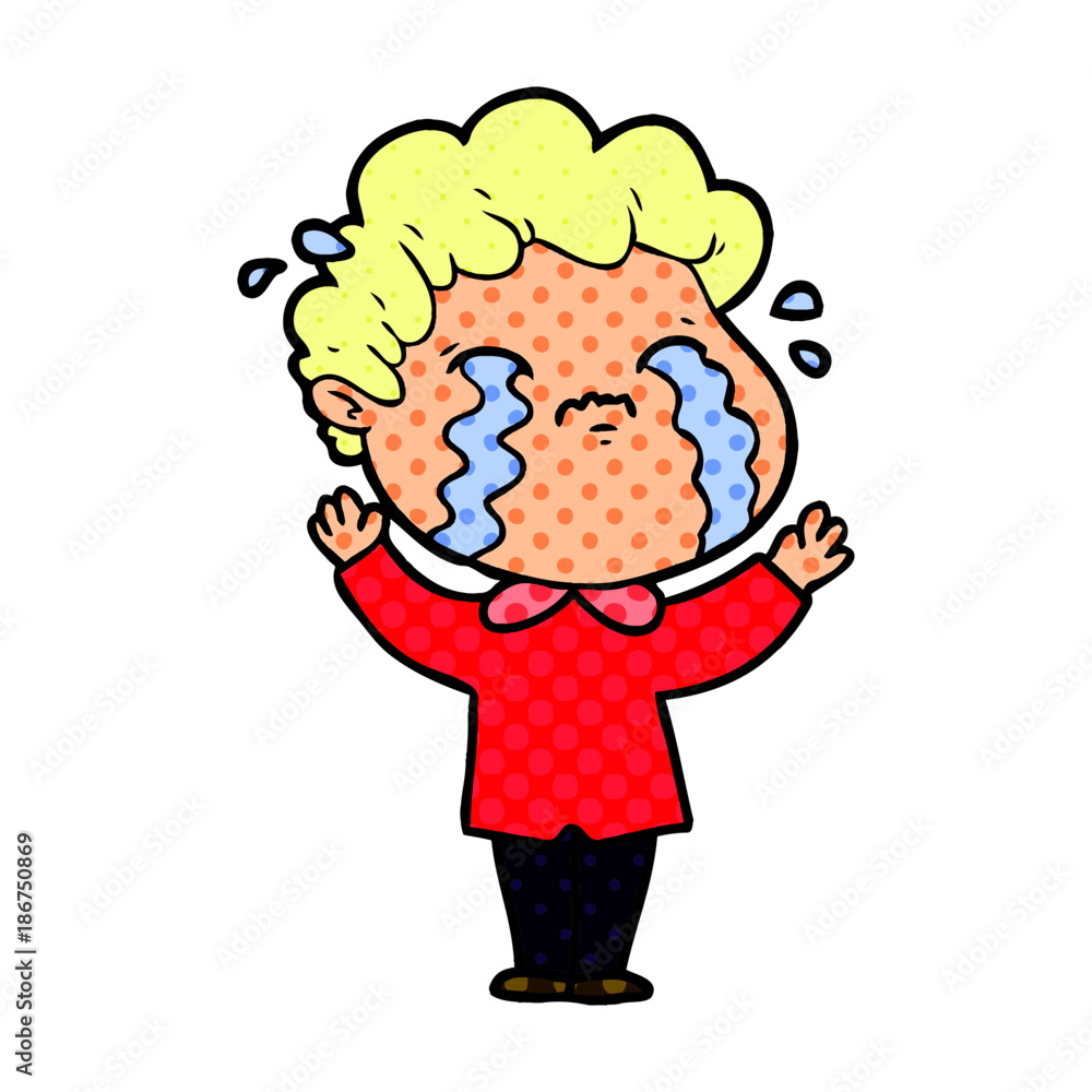 cartoon man crying cartoon man crying