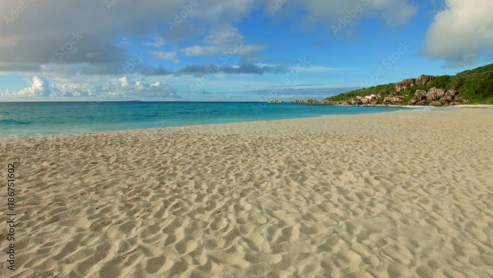 Pan: Grand Anse, La Digue Island, Seychelles Pan: Grand Anse, La Digue Island, Seychelles