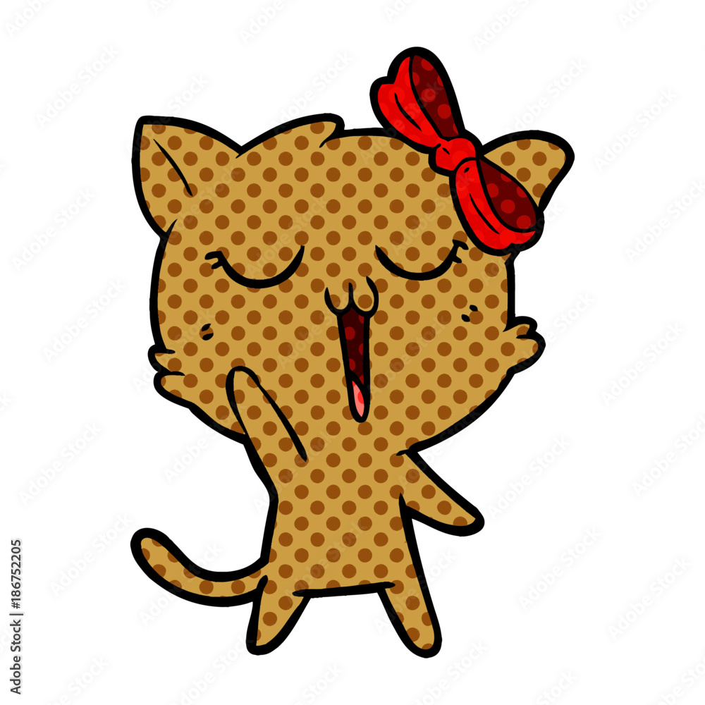 Obraz premium cartoon cat