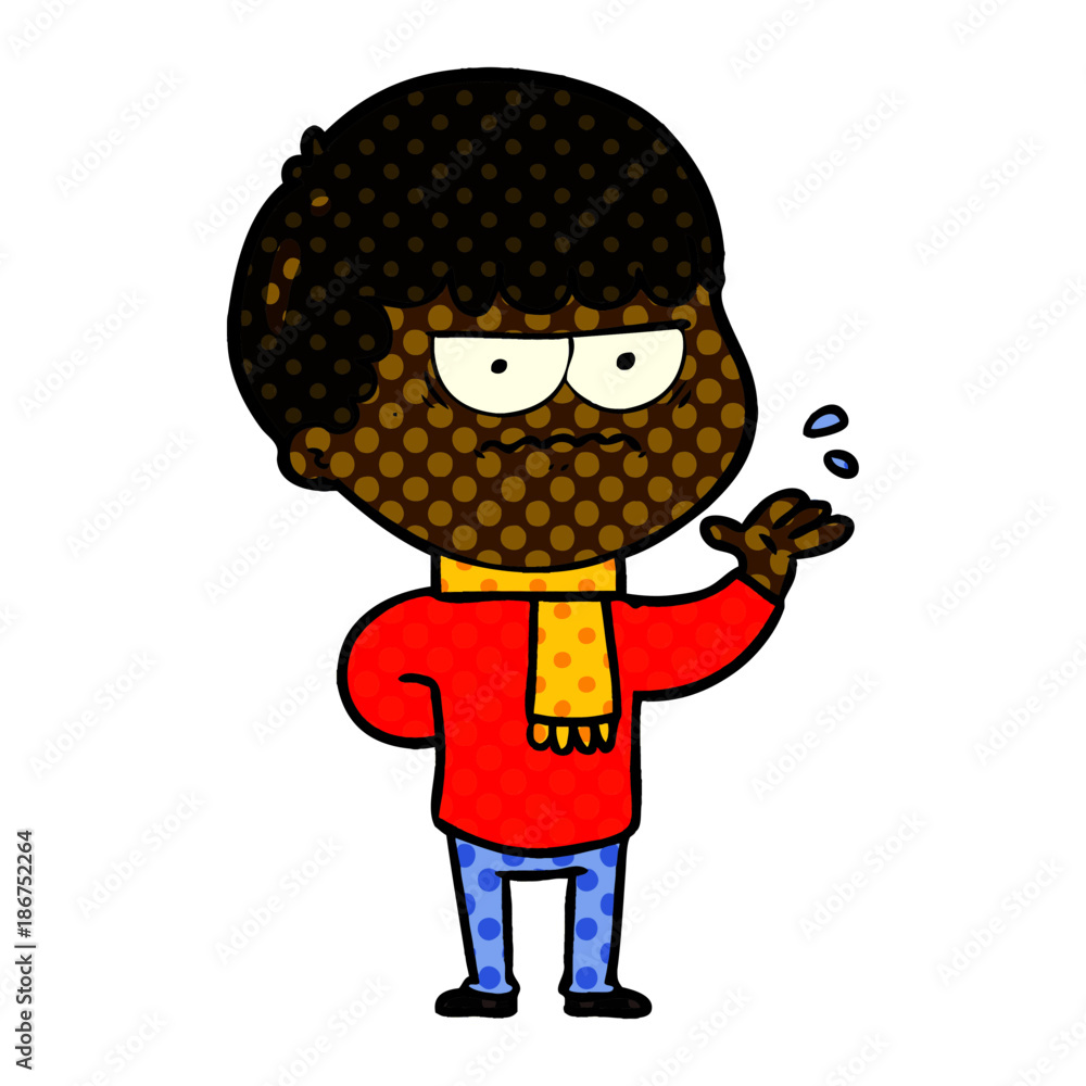 cartoon annoyed man cartoon annoyed man