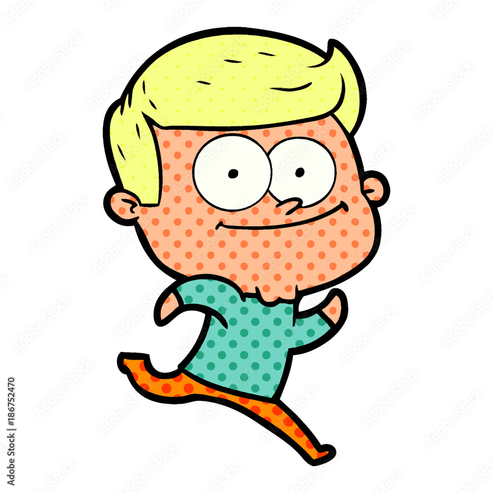 cartoon happy man cartoon happy man